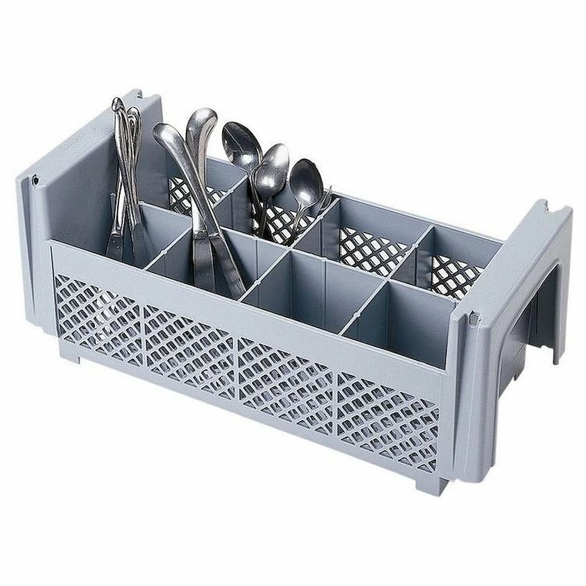 Кассета для мойки столовых приборов 8 ячеек, серая Cambro