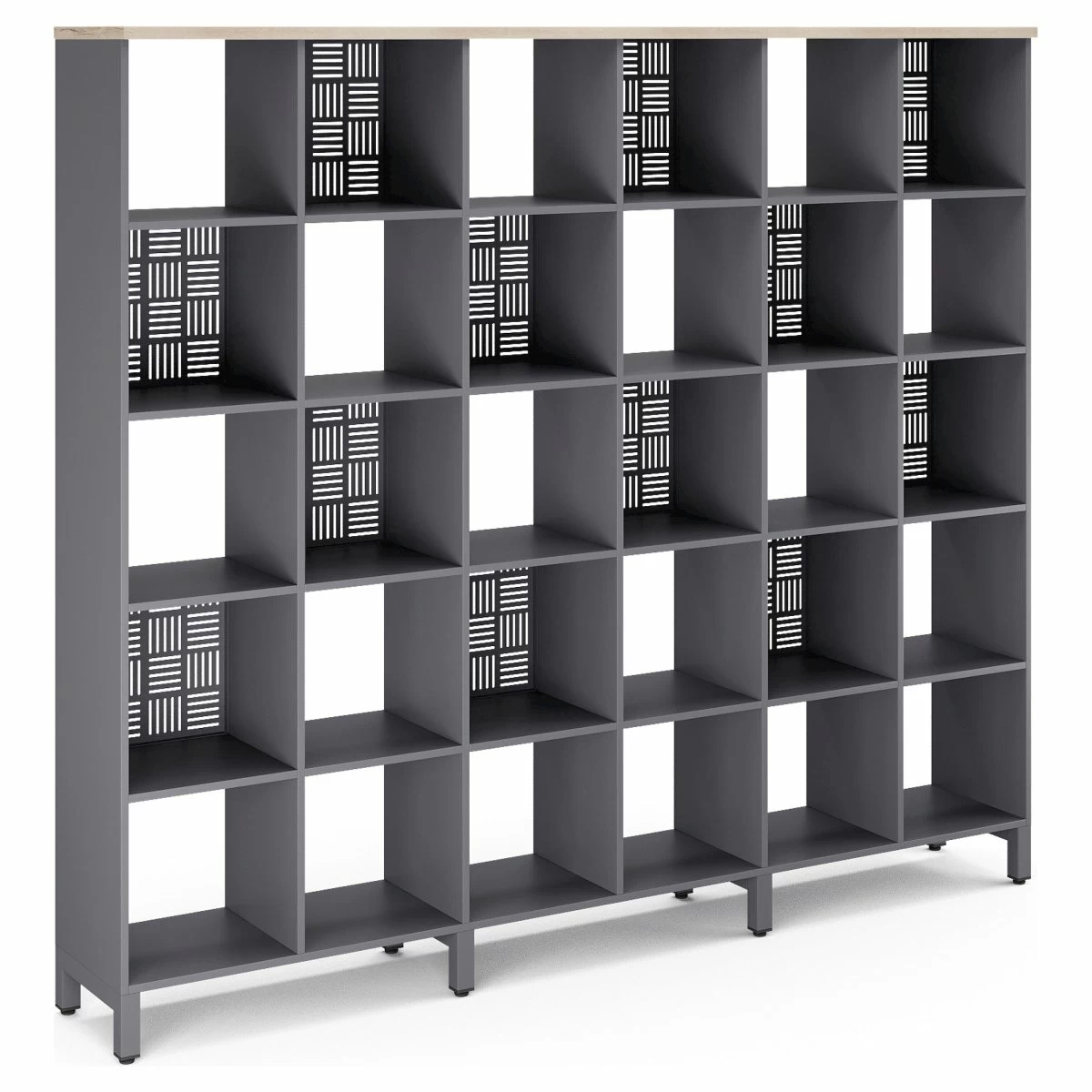 Стеллажная система Kobor SQ-5X6 graphite/natural