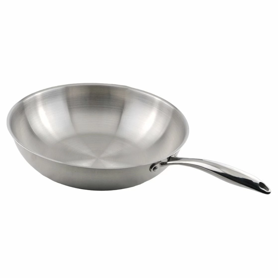 Сковорода Wok d=34 см. h=9 см. нерж. (индукция) MGsteel /1/