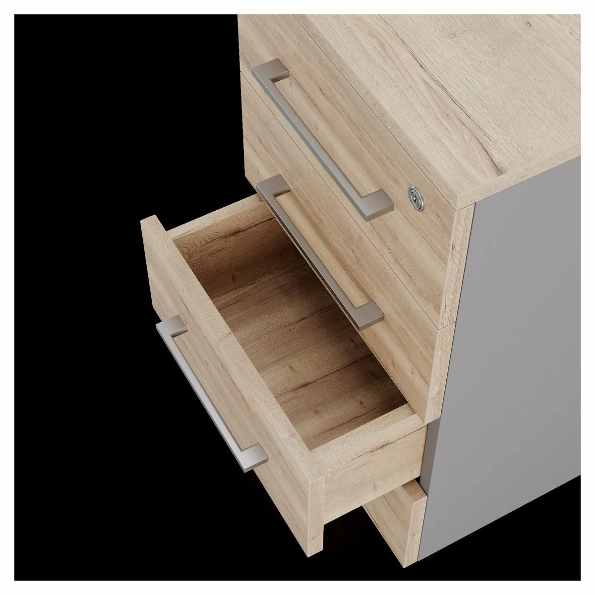 Тумба приставная Kobor TS4-40/50 aluminum/natural