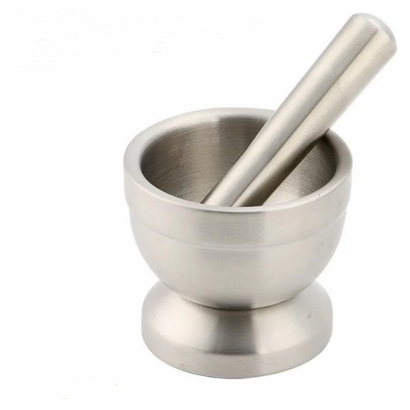 Ступка d=11,8 см. h=11 см. с пестиком 14 см., нерж. упрочненная MGsteel /1/