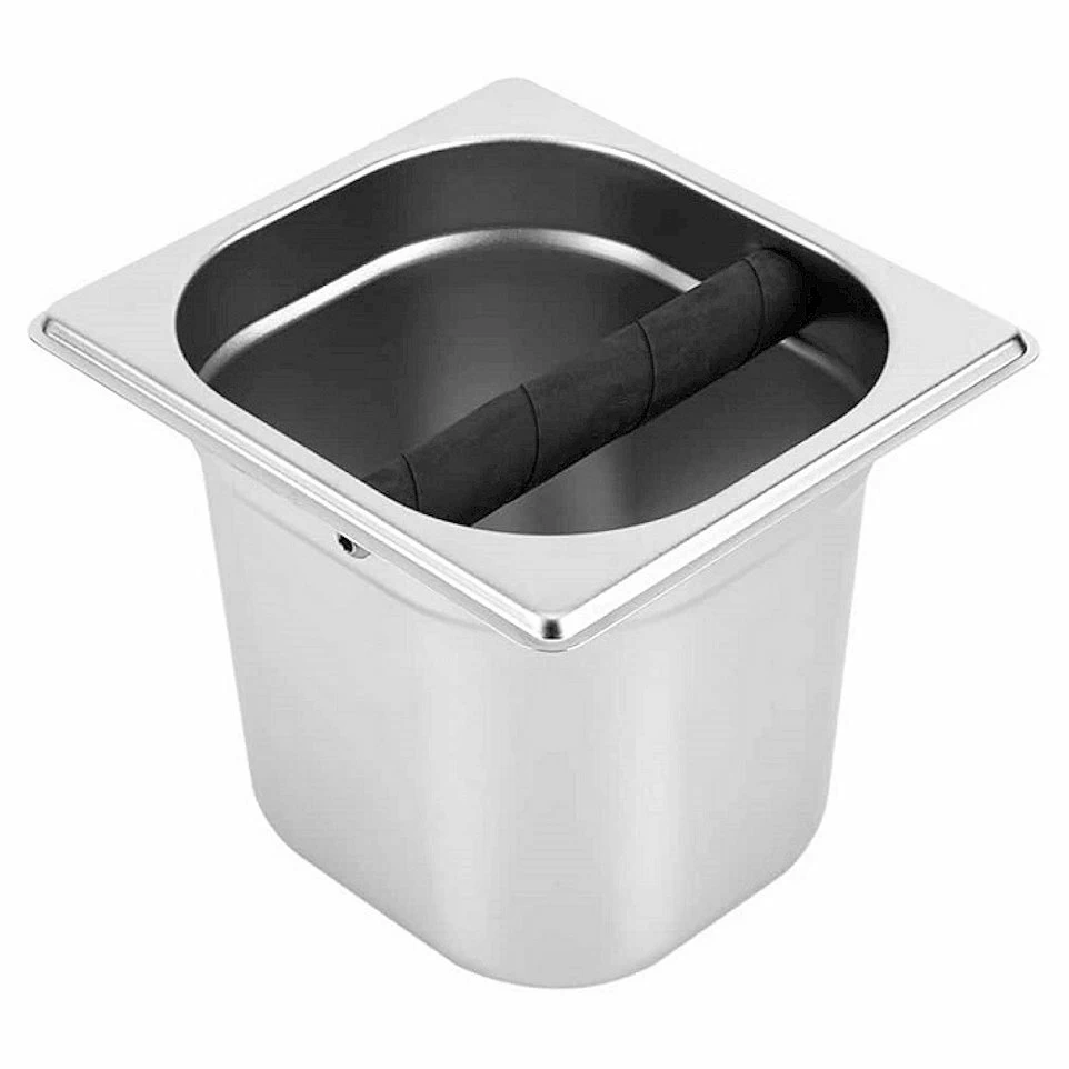 Нок-бокс металлический для кофейного жмыха 17,6*16,2*15 см. MGsteel /1/