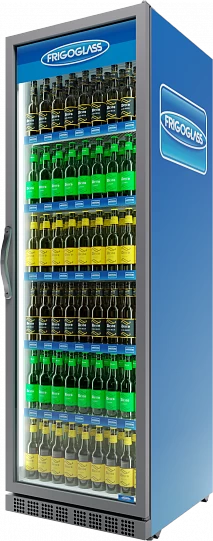 Холодильный шкаф Frigoglass Max 700 (R290) (сер.корпус,бел.кабинет,сер.рамка дв.,2Led,6полок,6ЦД)