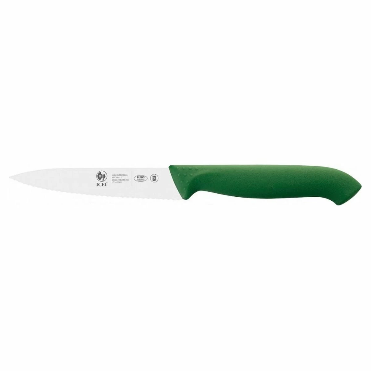 Нож для овощей 100/205 мм. с волнистой кромкой, зеленый HoReCa Icel /1/