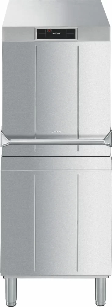 Купольная посудомоечная машина SMEG HTY 520DSH под кассеты 50x50 см, с дозатором ополаскивающих и моющих средств, конденсатор пара, водоумягчитель, др