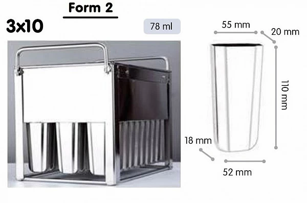 Форма для мороженого эскимо Koreco SSI 40 Eskimo form 2