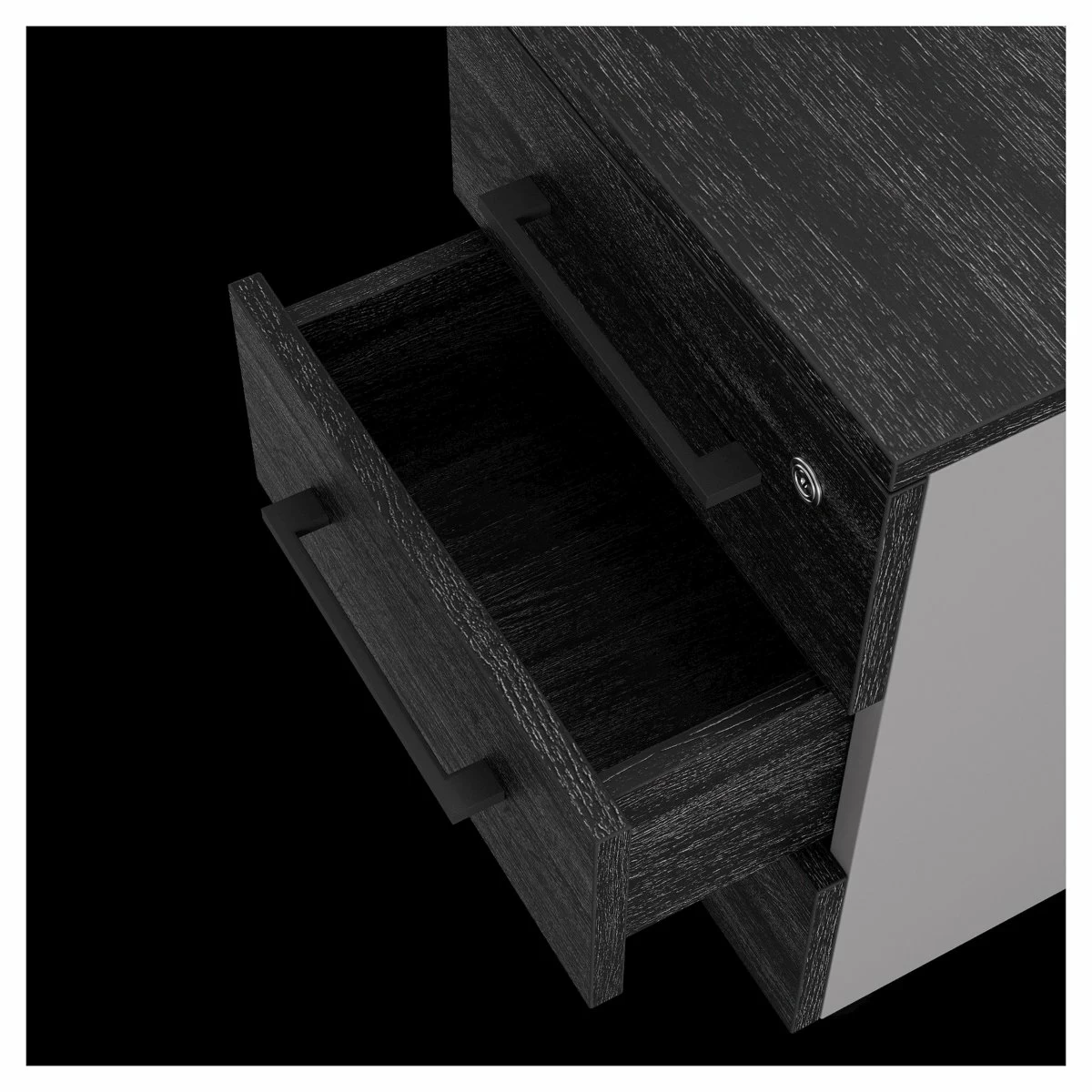 Тумба приставная Kobor TS3-40/80 aluminum/wood