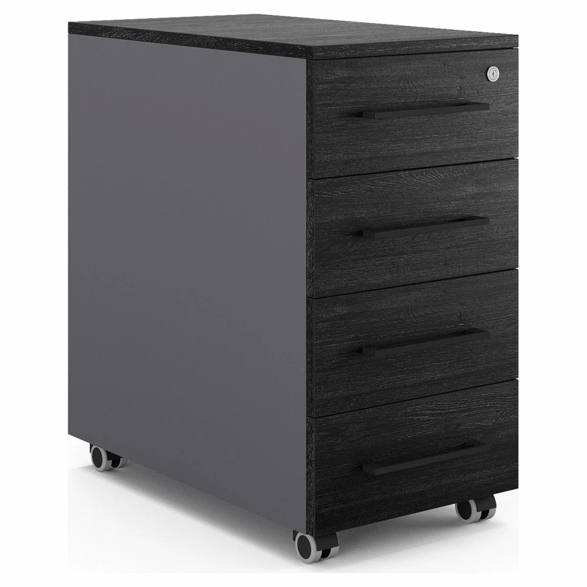 Тумба мобильная Kobor TM4-40/60 aluminum/chicago