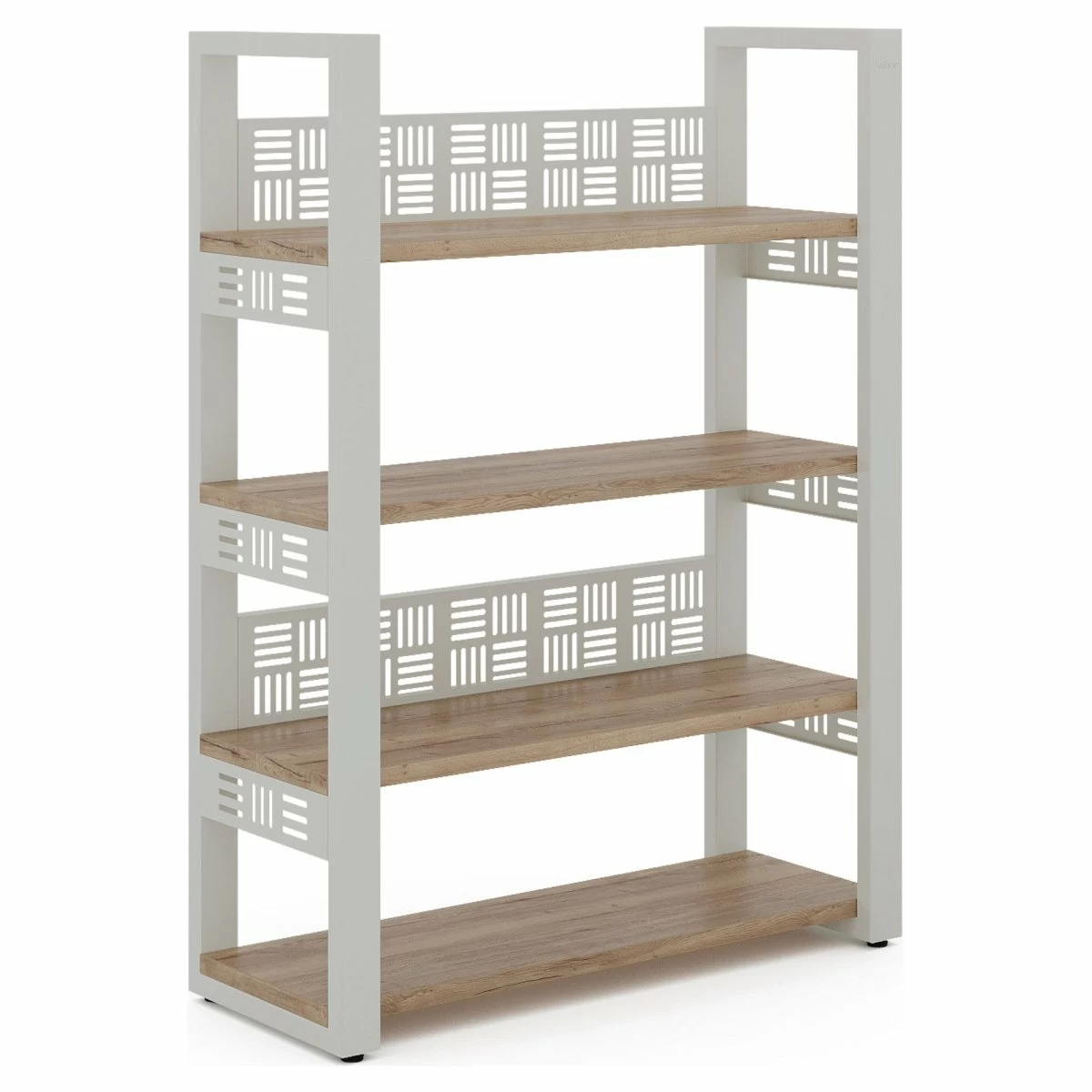 Стеллаж открытый Kobor SO4-100/36 white/natural