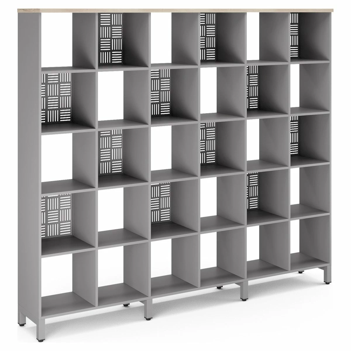 Стеллажная система Kobor SQ-5X6 aluminum/natural