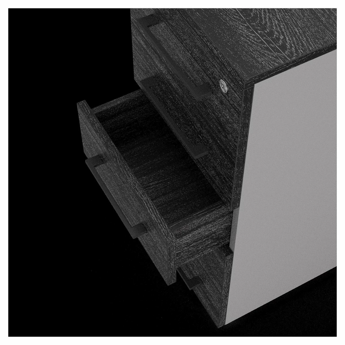Тумба приставная Kobor TS5-40/50 aluminum/wood