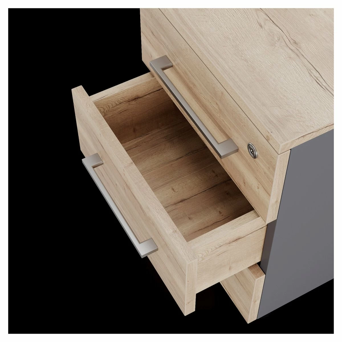 Тумба приставная Kobor TS3-40/70 graphite/natural
