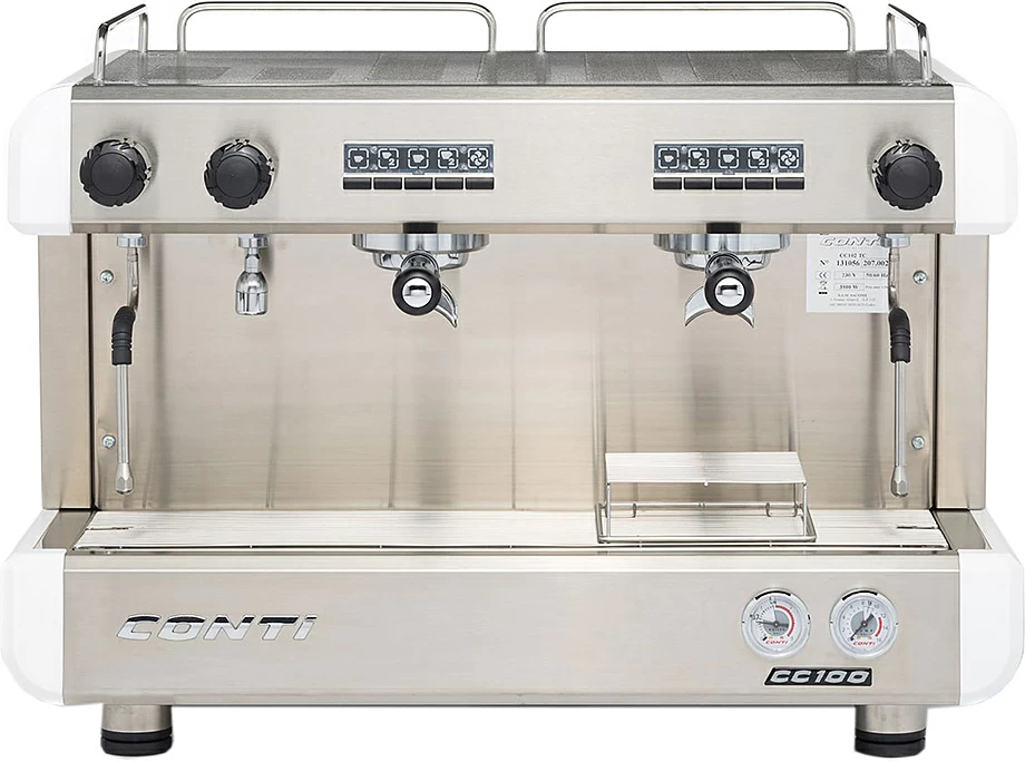 Кофемашина CONTI CC100 Стандарт 2 группы белая