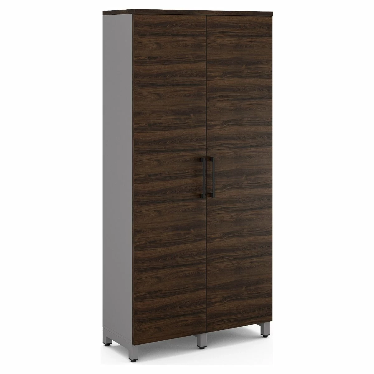Гардероб распашной Kobor HRG-90/40/M aluminum/charlston