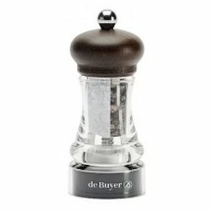 Мельница для специй h=11 см. акрил + темное дерево De Buyer /1/6/