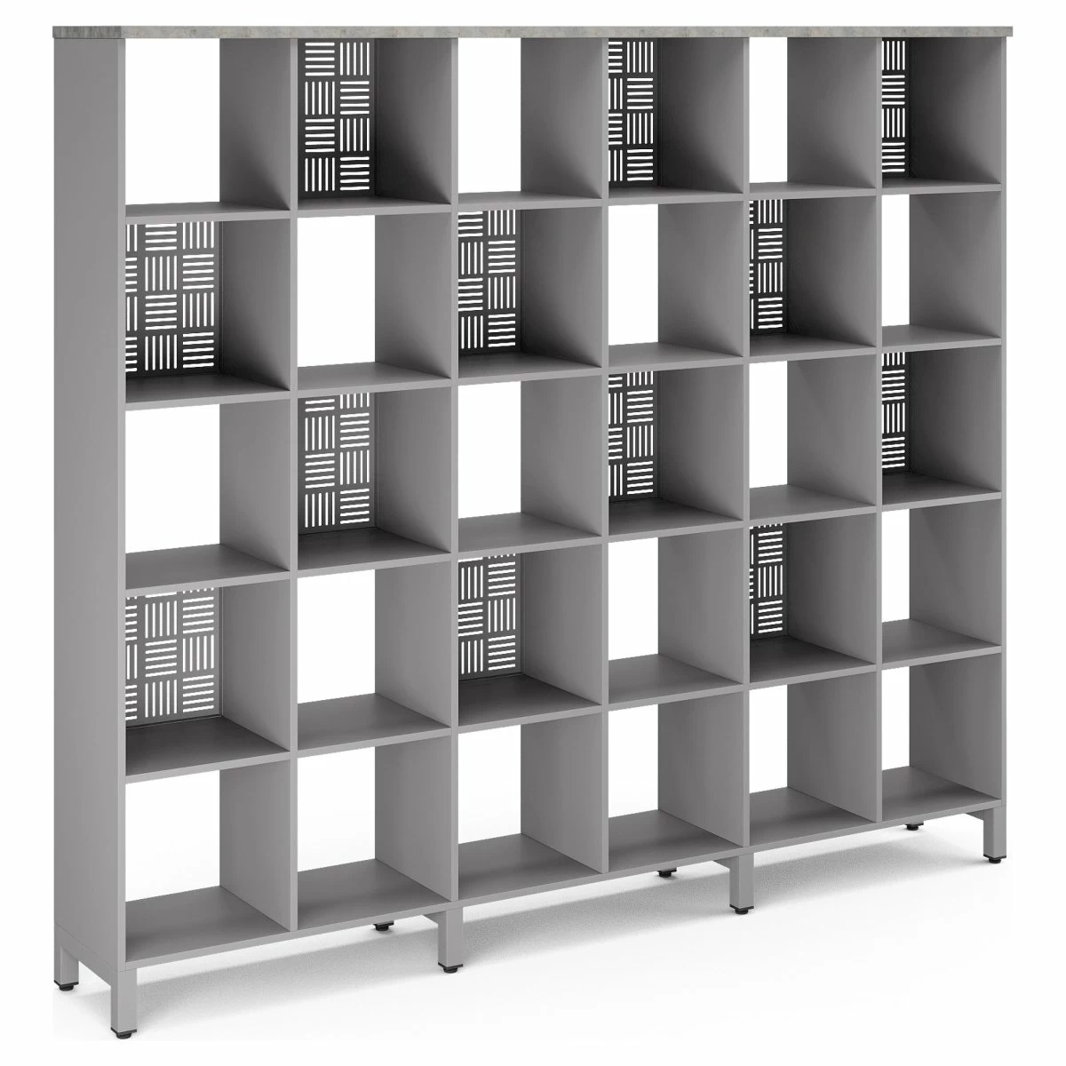 Стеллажная система Kobor SQ-5X6 aluminum/chicago