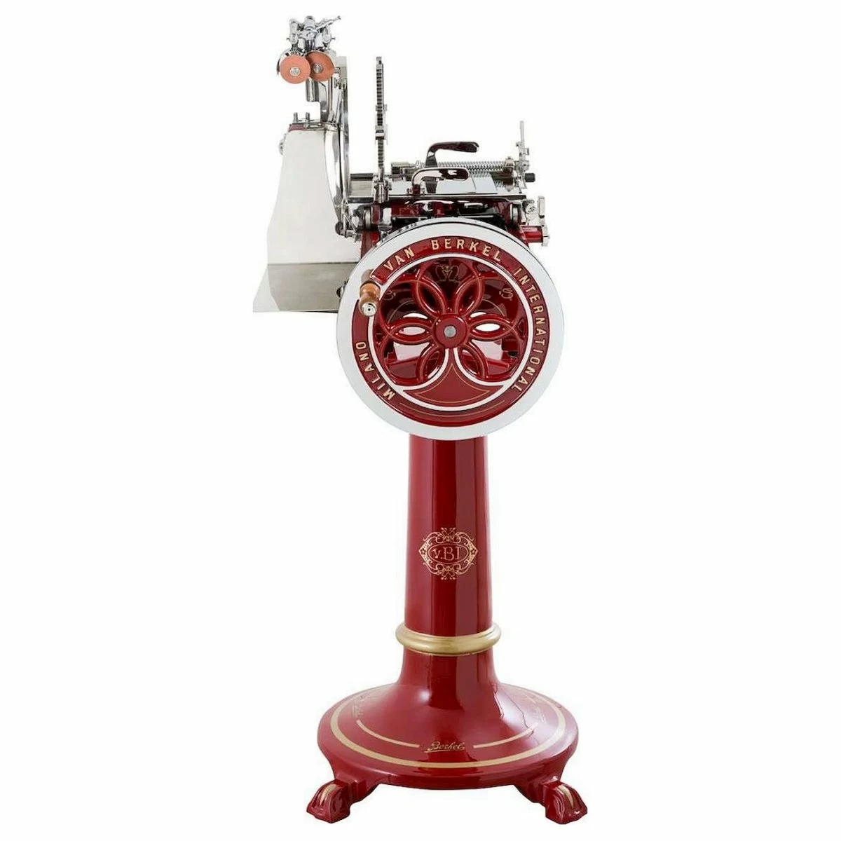Слайсер Berkel FLYWHEEL (VOLANO) L16 на подставке красный
