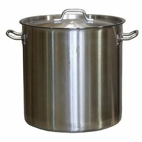 Котел 37 л. нерж. d=36 см. h=36 см. двойное дно (индукция) с крышк. MGSteel /1/