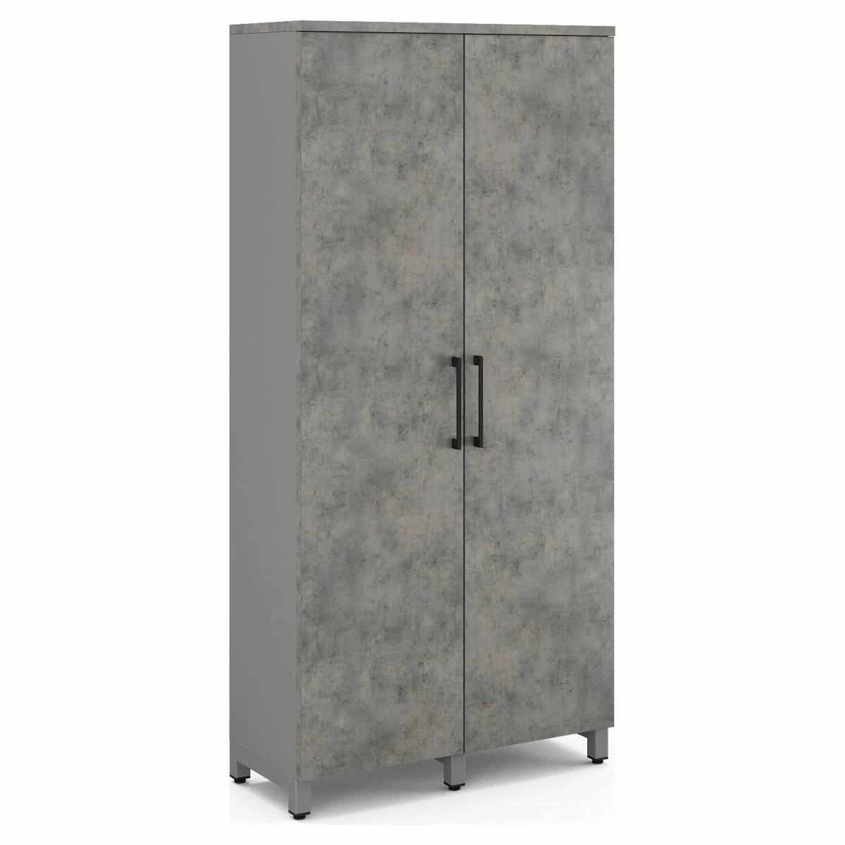 Гардероб распашной Kobor HRG-90/60/M aluminum/chicago