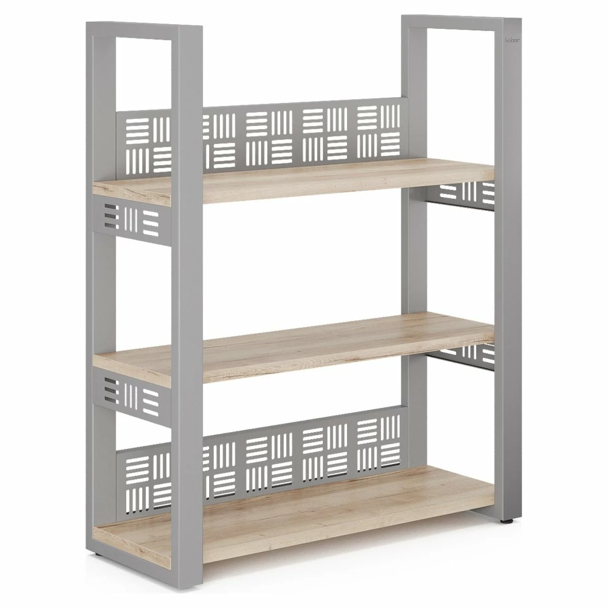 Стеллаж открытый Kobor SО3-120/36 aluminum/natural