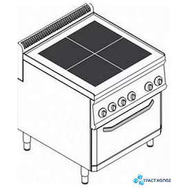 Плита Tecnoinox PFU70E7