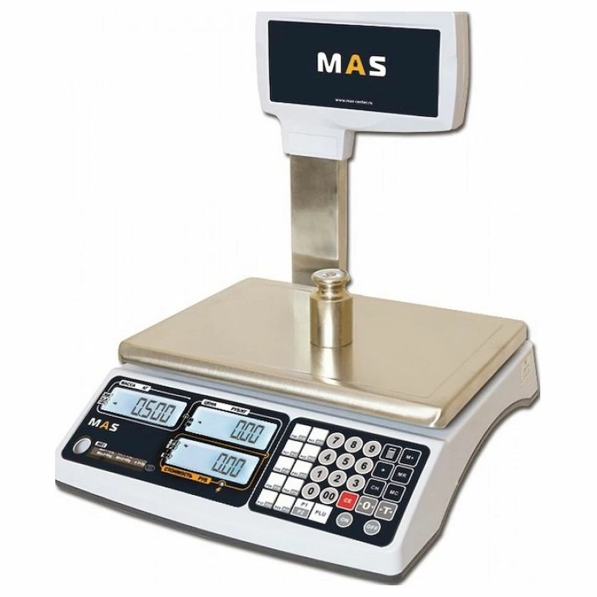 Весы электронные торговые со стойкой MAS MR1-15P