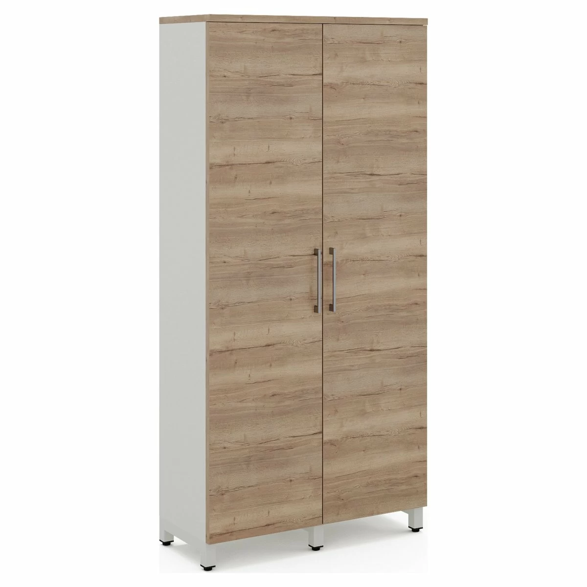 Гардероб распашной Kobor HRG-90/40/M white/natural