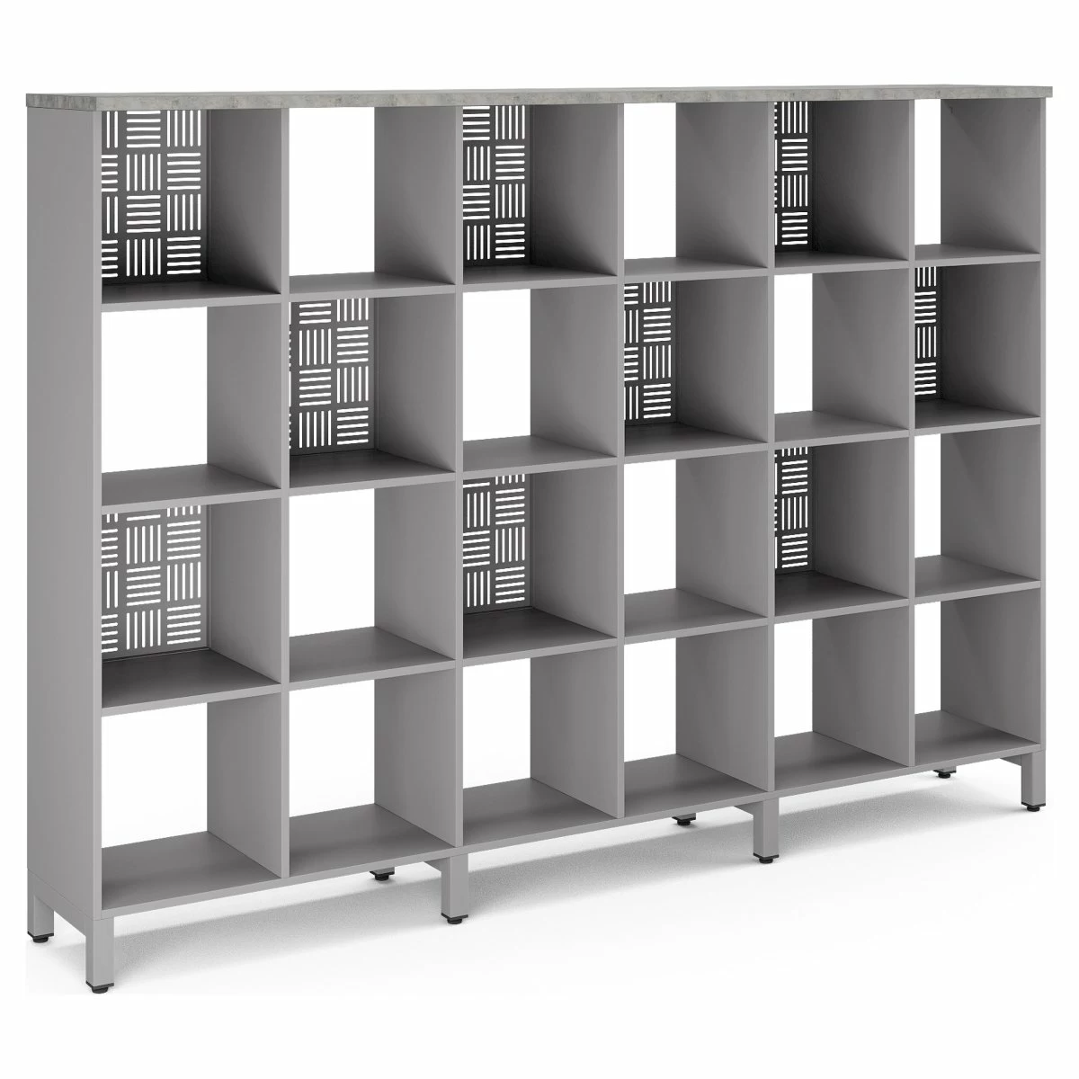 Стеллажная система Kobor SQ-4X6 aluminum/chicago