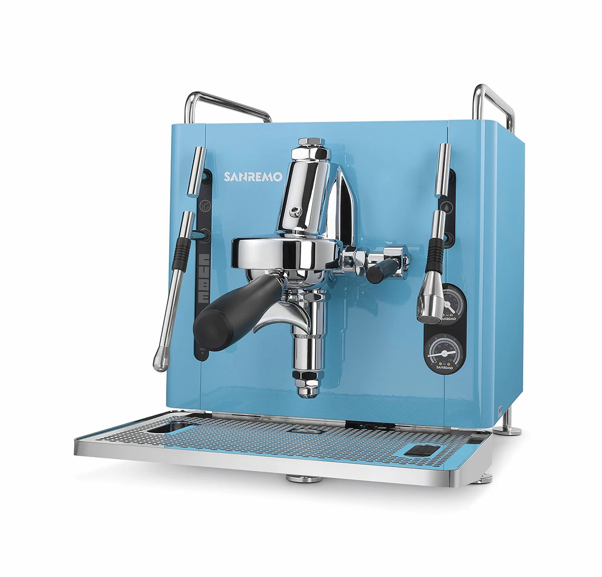 Кофемашина Sanremo Cube V Absolute 1 Gr, голубая, wifi — вибрационный насос