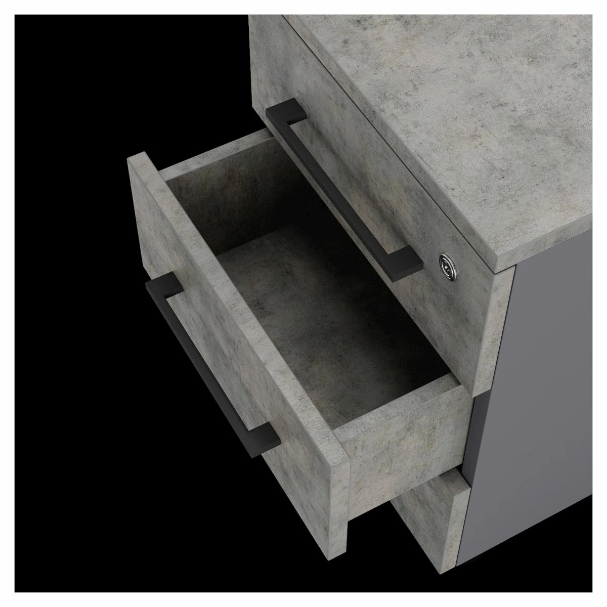 Тумба приставная Kobor TS3-40/80 graphite/chicago