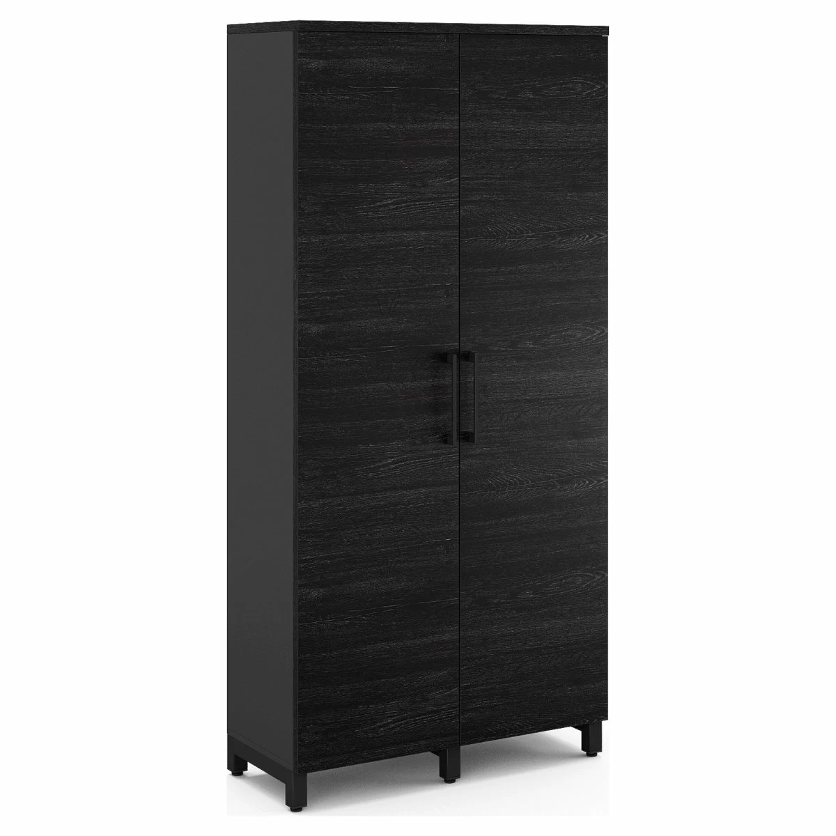 Гардероб распашной Kobor HRG-90/60/M black/wood