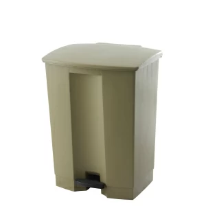 Контейнер STEP-ON L 50.2см w 41см h 67.3см 68л с педалью пластик бежевый TRUST 1254BG