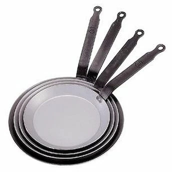 Сковорода для блинов d=20 см. белая сталь Carbone Steel (индукция) De Buyer /1/5/