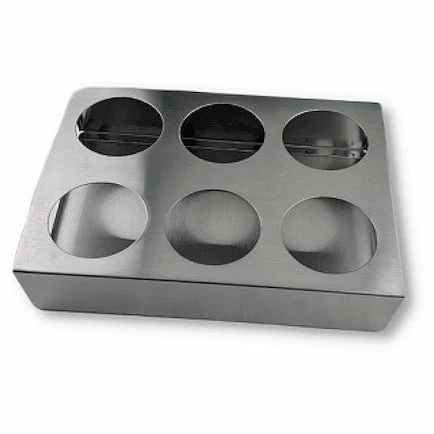 Подставка для соусов 6 ячейки 28*19*8 см. нерж. MGsteel /1/24/