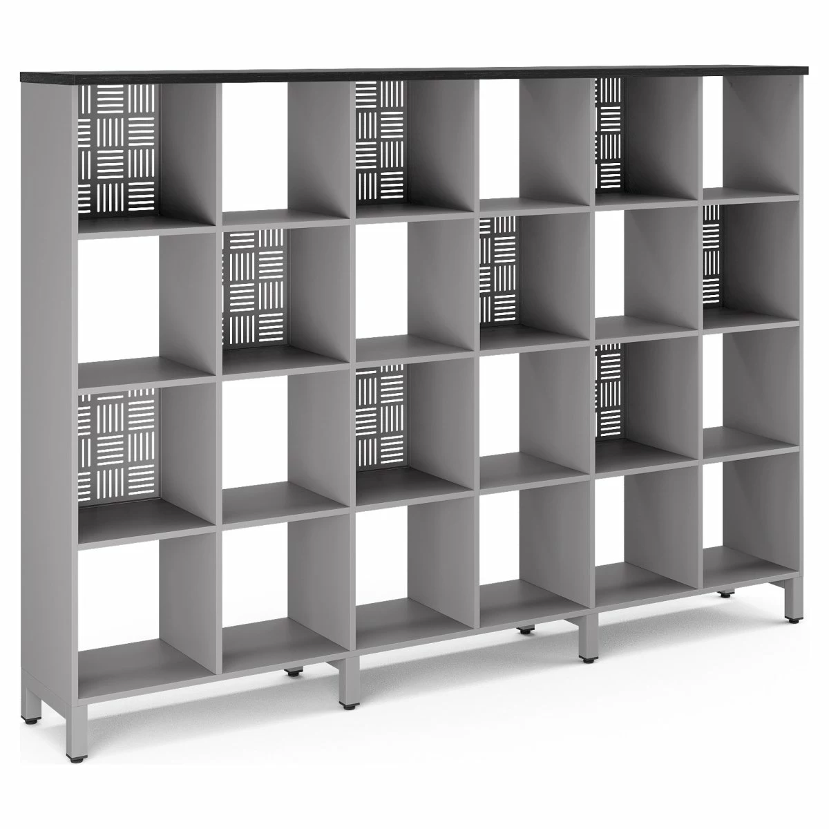 Стеллажная система Kobor SQ-4X6 aluminum/wood