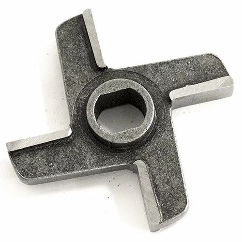 Нож двусторонний крестовой для мясорубки МИМ-300 с буртом (№ 764)