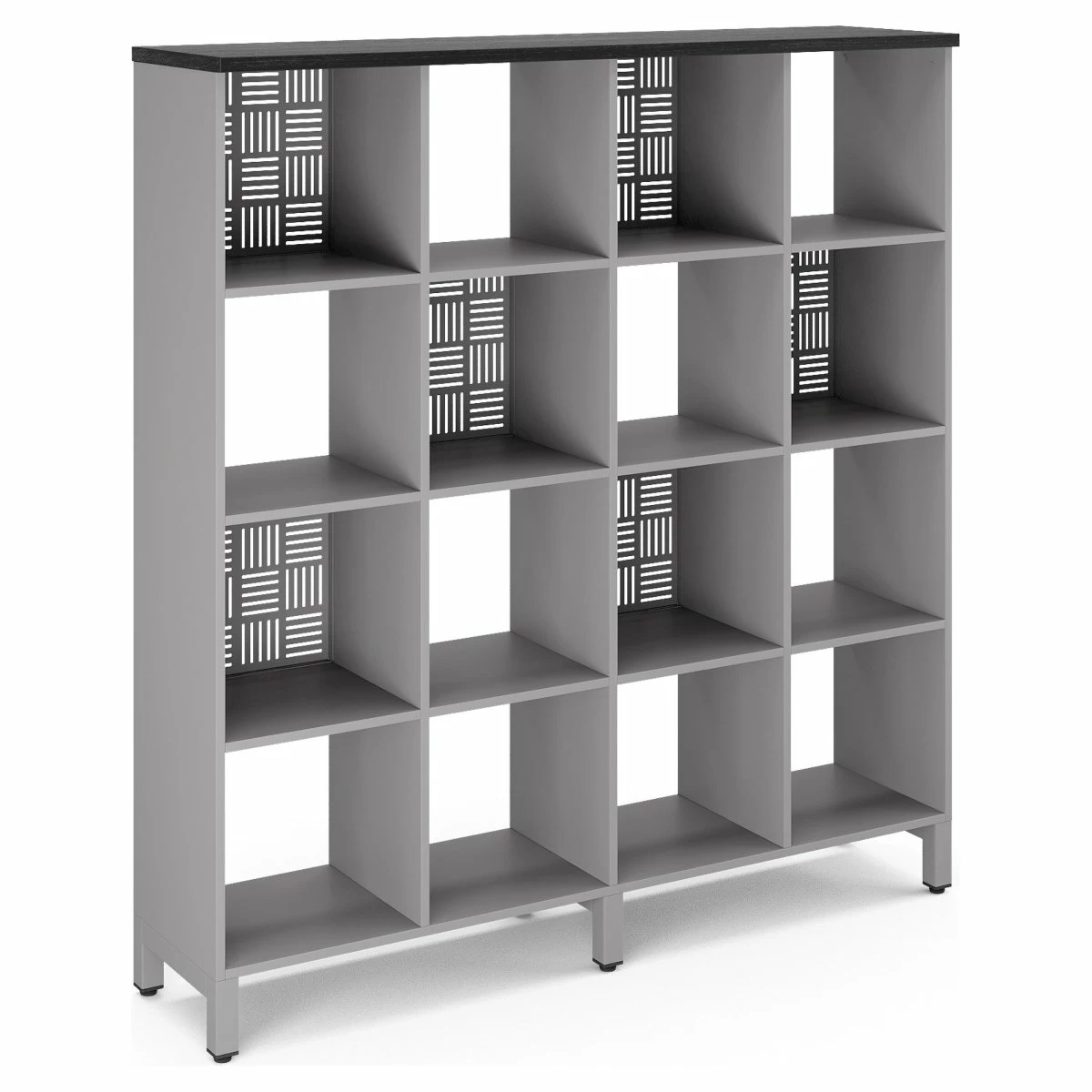 Стеллажная система Kobor SQ-4X4 aluminum/wood