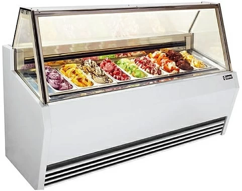 Витрина для мороженого EasyBest BRIO 9, цвет белый RAL9010