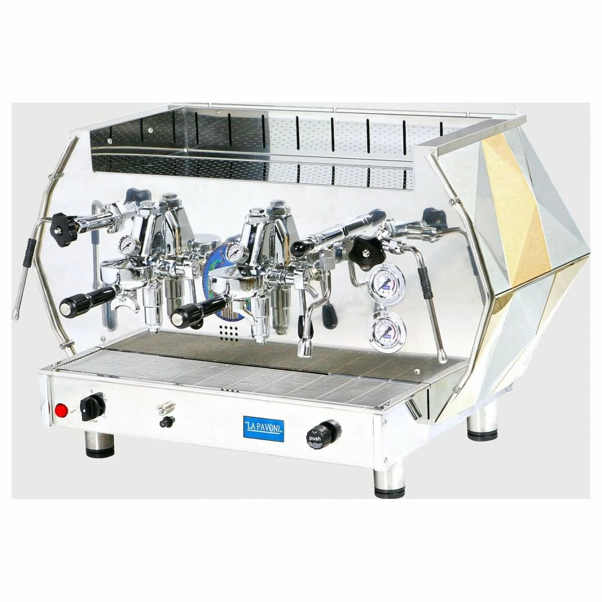 Кофемашина полуавтоматическая La Pavoni DIA2S золотая