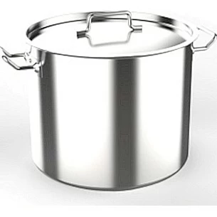 Котел 40 л. нерж. d=40 см. h=33 см. тройное дно с крышк. (индукция) MGSteel /1/