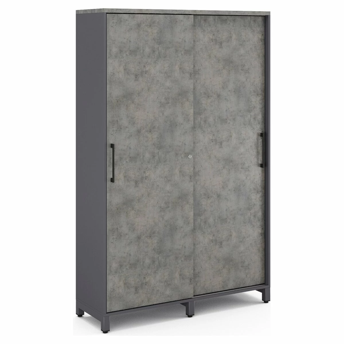 Гардероб-купе Kobor HG-120/40/M graphite/chicago