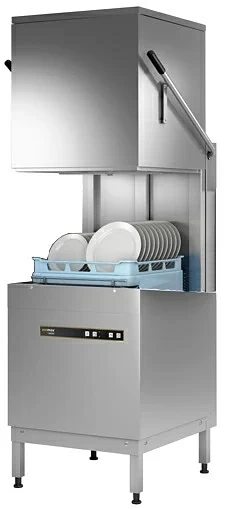 Купольная посудомоечная машина Hobart H604-12B Ecomax c дозатором моющего средства и сливной помпой
