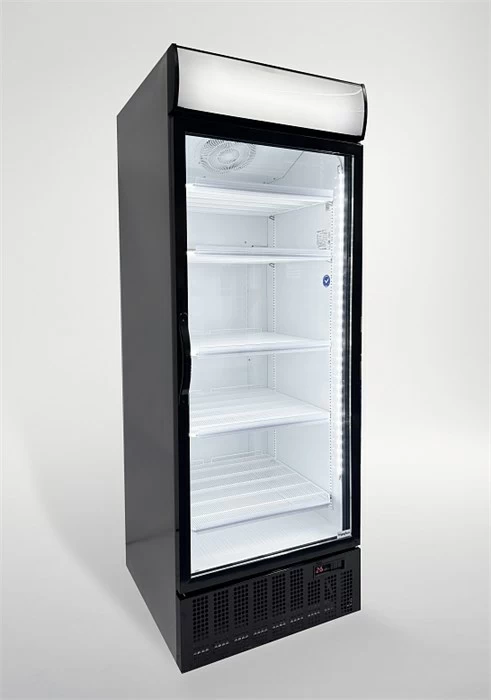 Холодильный шкаф Frigoglass CMV 750 W (сер.корпус, бел.кабинет, сер.рамка дв., контроллер, 2Led, 5полок, 5цд+сер.канапе)
