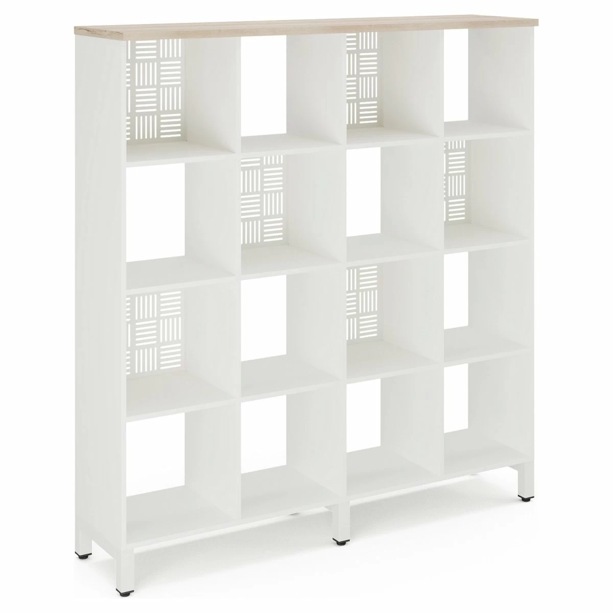 Стеллажная система Kobor SQ-4X4 white/natural