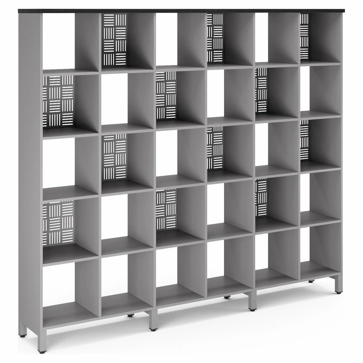 Стеллажная система Kobor SQ-5X6 aluminum/wood