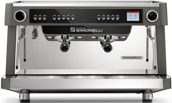 Кофемашина рожковая автоматическая Nuova Simonelli Nuova Aurelia VOL XT 2Gr 220V metallic grey+PID+high groups+LED+ Group Display+Double wall steam wa