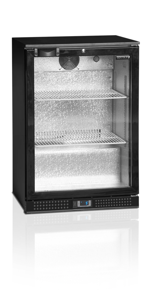 Шкаф холодильный со стеклом Tefcold DB125H барный черный