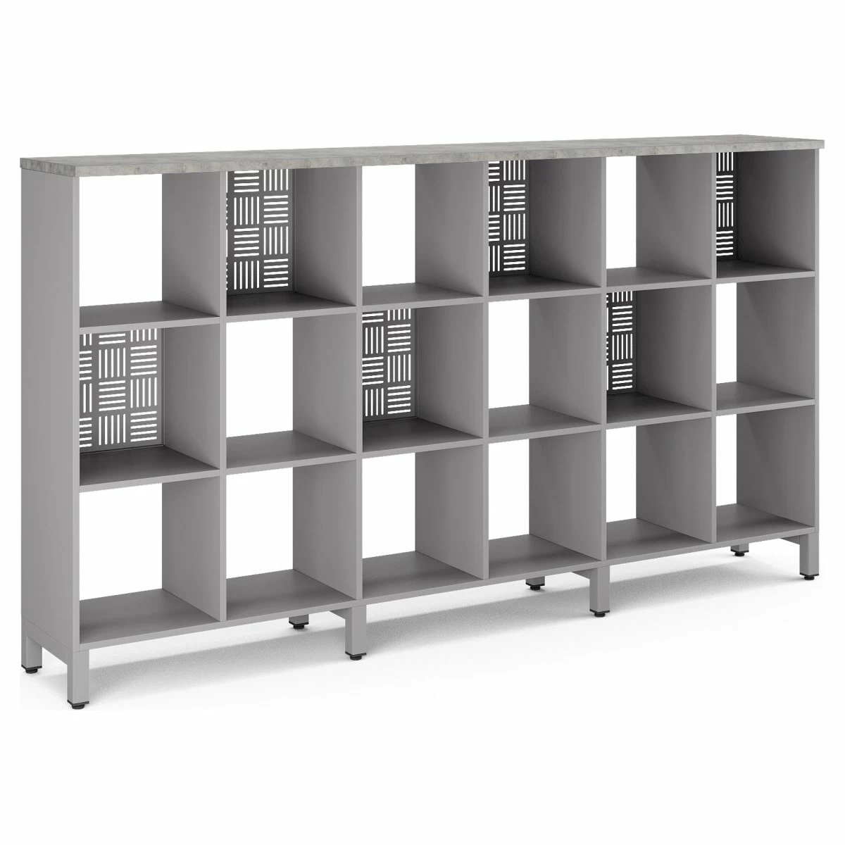 Стеллажная система Kobor SQ-3Х6 aluminum/chicago