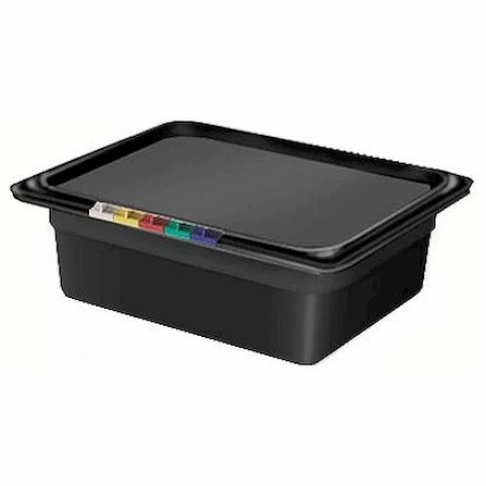 Гастроемкость 1/2 h=100 п/п черная Рс /1/12/