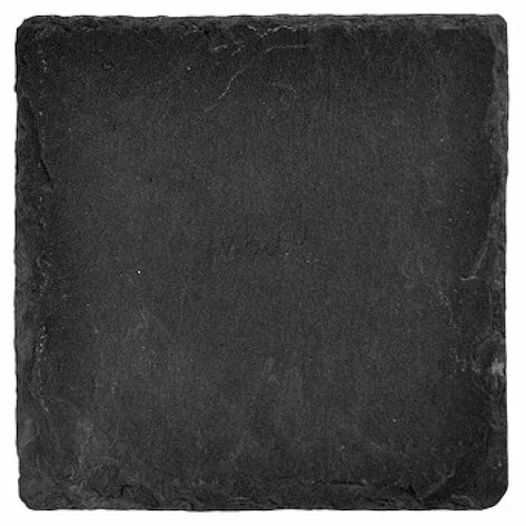 Блюдо для подачи 10*10 см. h=0,7 см. черное, сланец MGprof (S-11001) /4/25/